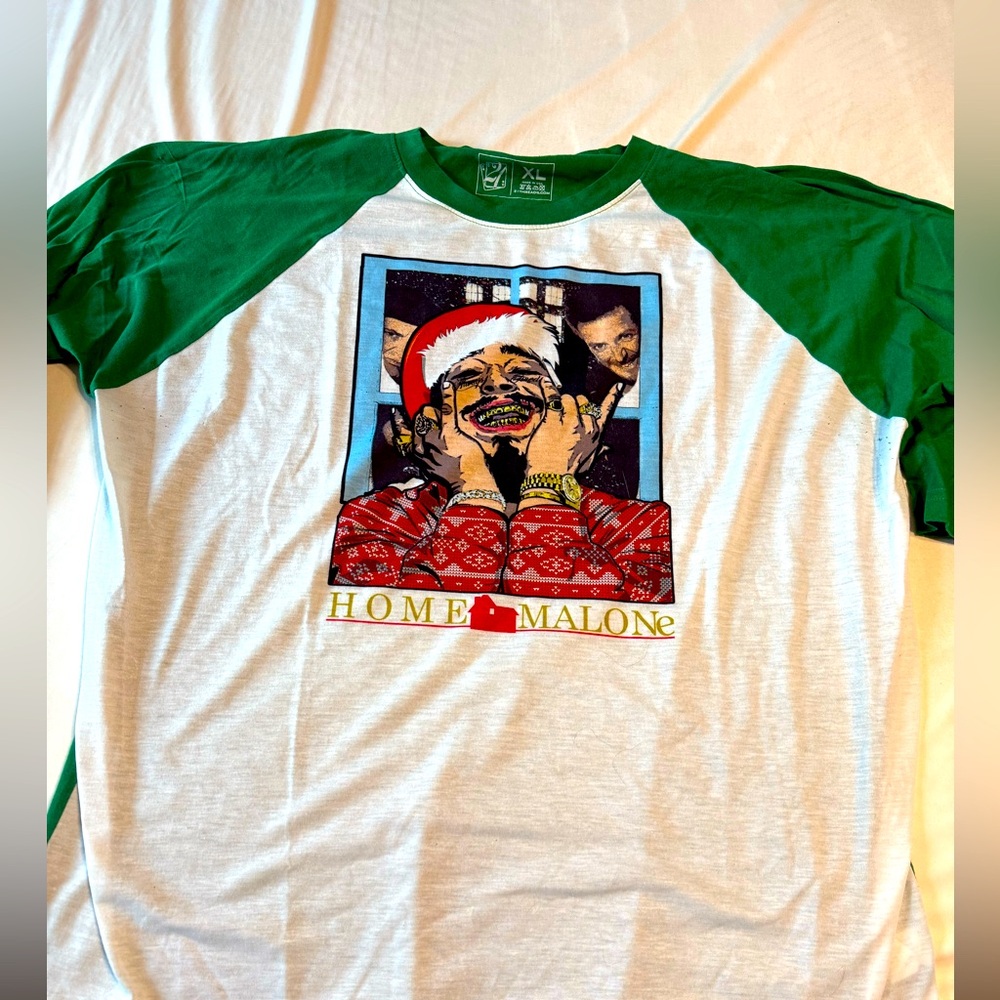 21 Threads Post Malone Holiday Raglan Tee